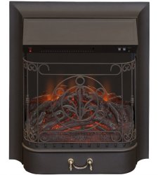 Каминокомплект Interflame Экстер средний дуб с очагом Majestic FX M Black
