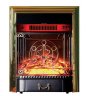 Каминокомплект Interflame Экстер М средний дуб угловой с очагом Majestic FX M Brass