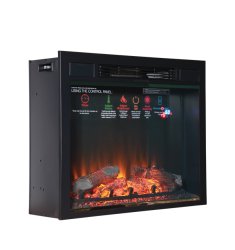 Каминокомплект Interflame Экстер угловой махагон с очагом Sirius 30 LED FX Black