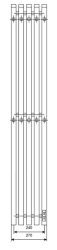Электрический полотенцесушитель Primoclima Sol Q E White 120*24 5